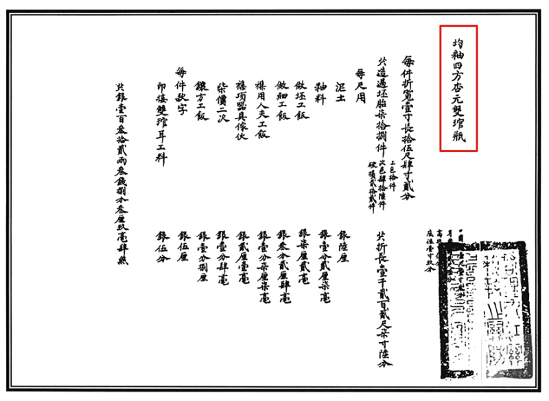 清光绪 窑变釉贯耳瓶（配木座） - 图2